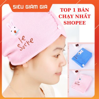 Khăn lau khô tóc, khăn lau đầu ủ tóc khô mềm, thấm hút nhanh, dày.