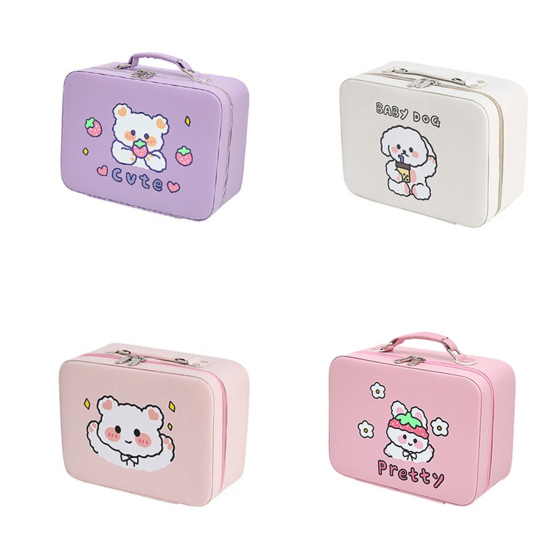 Túi Đựng Mỹ Phẩm Đa Năng Cỡ Lớn In Họa Tiết Hoạt Hình Xinh Xắn Dành Cho Nữ