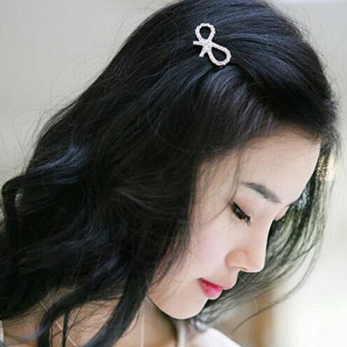 Kẹp Tóc Hình Bướm Đính Đá Pha Lê Thời Trang