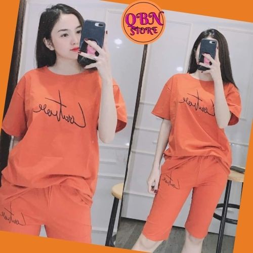 [KÈM ẢNH VIDEO THẬT] (Có bigsize 85kg)🌟Đồ Bộ Cotton Quần Lửng Mặc Nhà🌺Đồ Bộ Nữ Mặc Nhà Đẹp