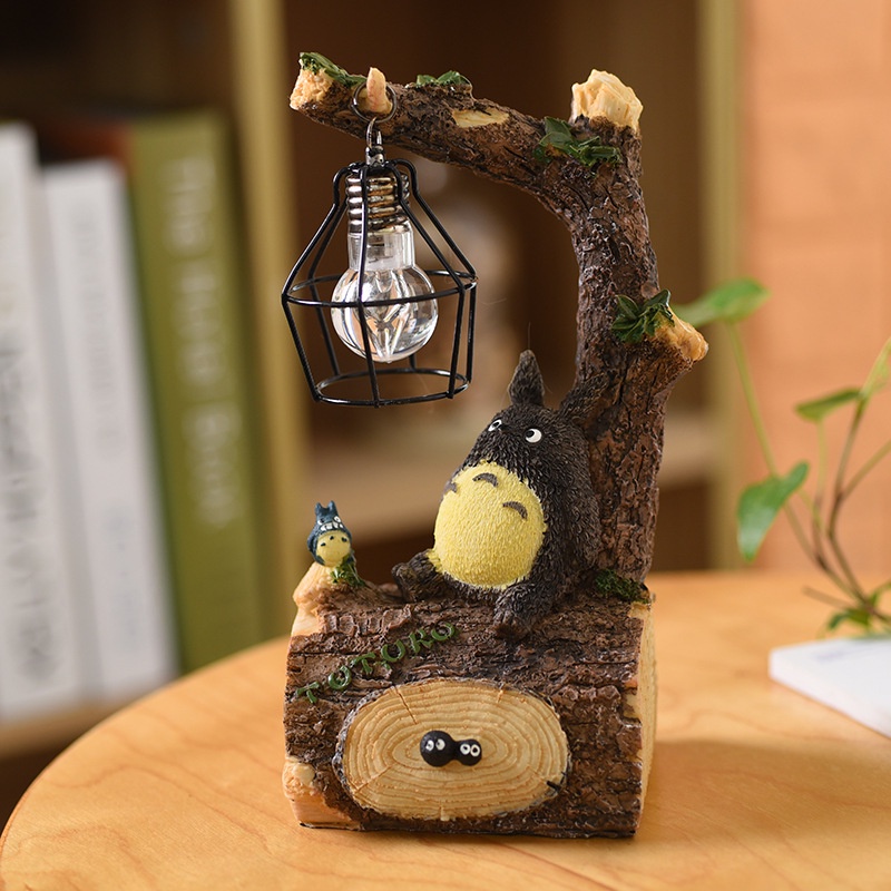 Đèn Ngủ Để Bàn Hình Totoro Hoạt Hình Sáng Tạo Bằng Nhựa Resin