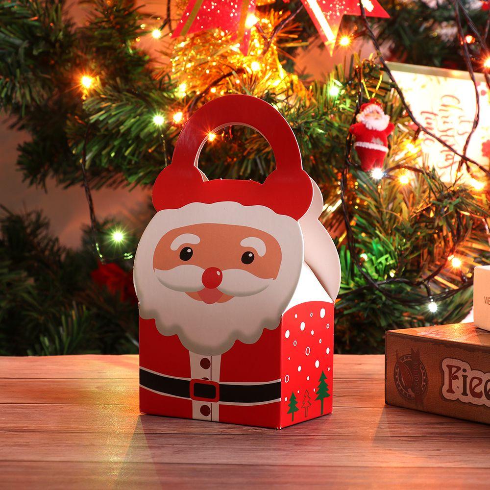 CHOOKEY Set 5 / 10 Hộp Giấy Đựng Kẹo Họa Tiết Giáng Sinh