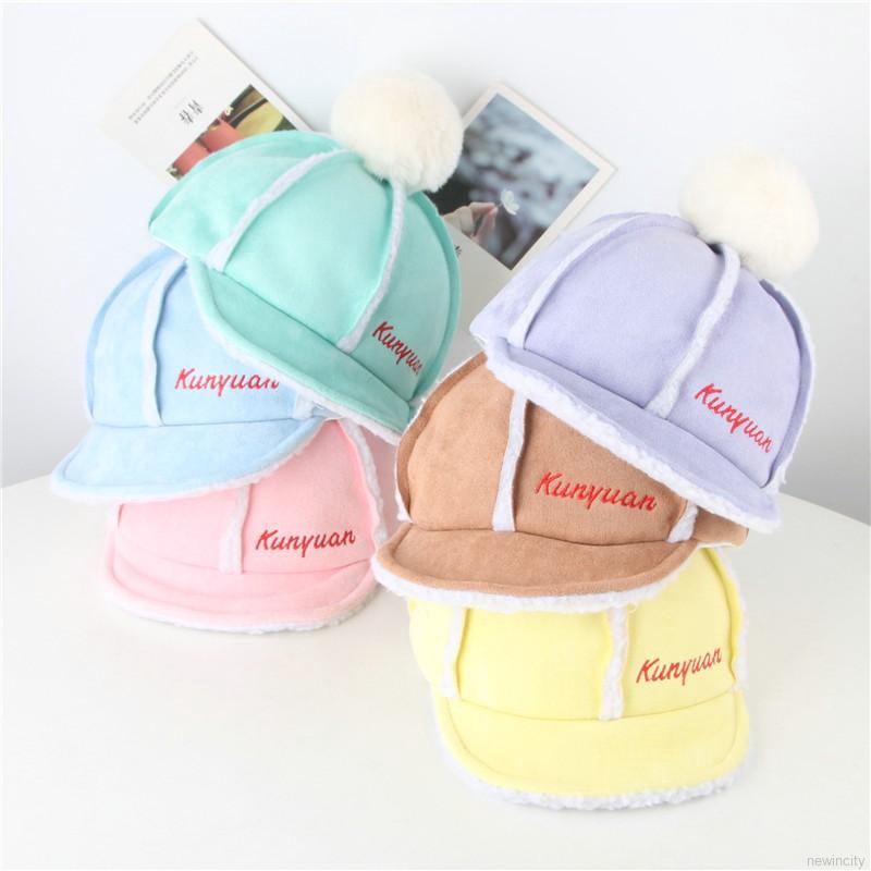 Nón dệt kim thêu chữ phong cách Hàn Quốc thời trang cho nữ