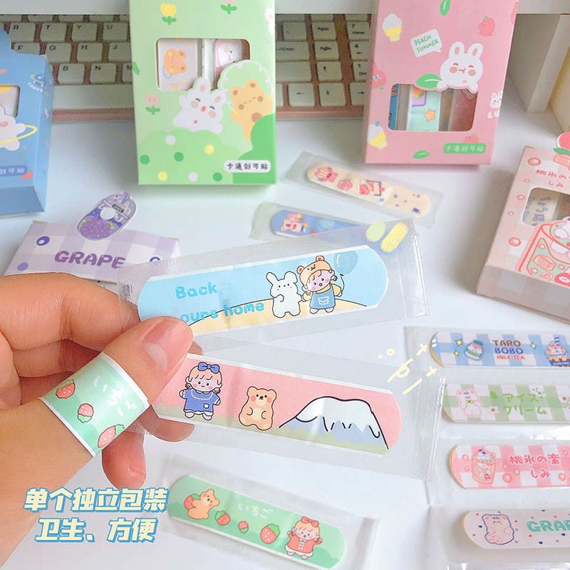 Set 20 Miếng Băng Cá Nhân Chống Thấm Nước Họa Tiết Hoạt Hình ND
