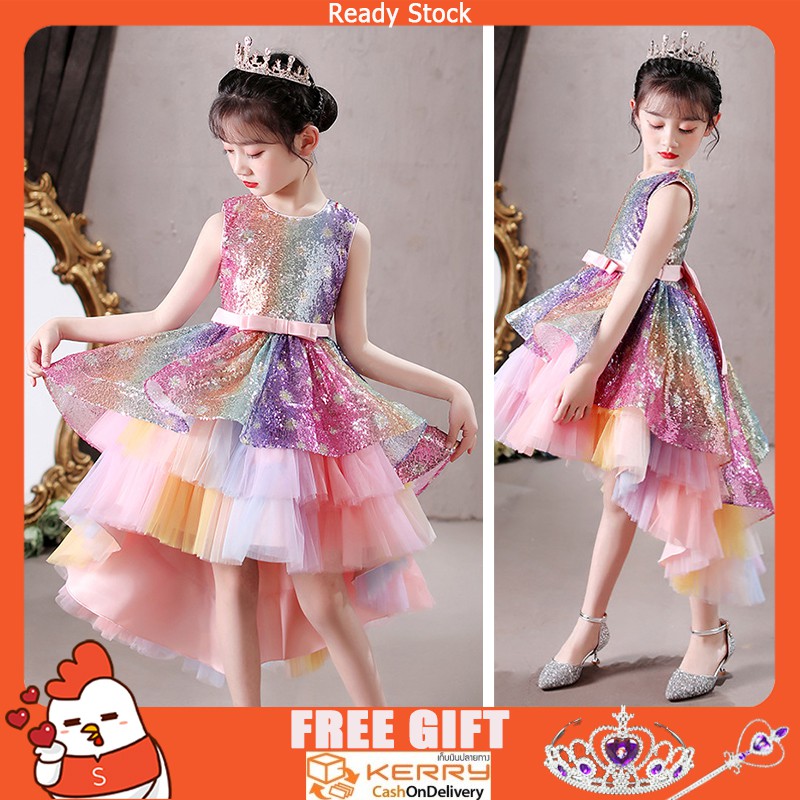 Đầm Xòe Dự Tiệc Xinh Xắn Dành Cho Bé Gái