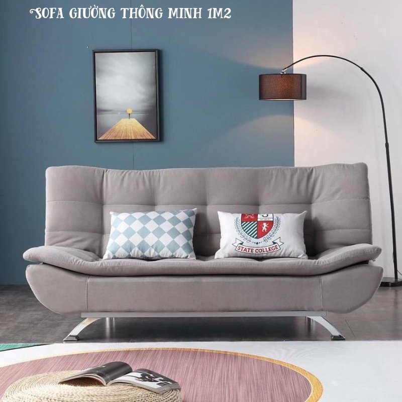 Ghế Sofa Giường Loại 1m2 HP68 , Ghế Gấp Thành Giường Khung Thép Chịu Lực, Chọn Màu Và Chất Liệu Theo Yêu Cầu