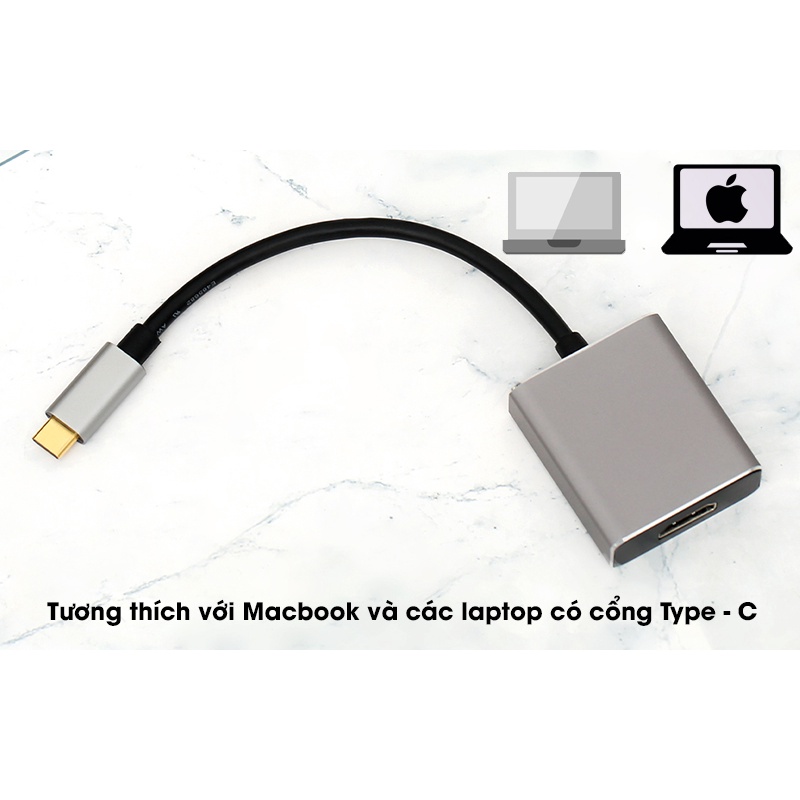 Cáp Chuyển Type-c ra HDMI 4K- Loại OEM Full HD- Tốc Độ Cao, Hình Ảnh Siêu Nét