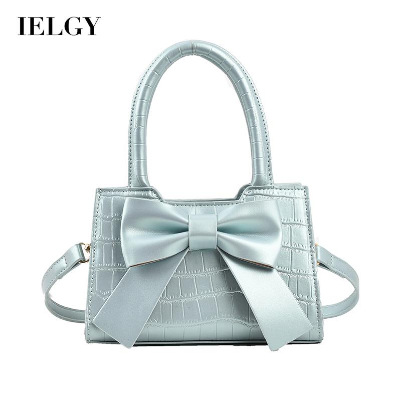 IELGY Túi Đeo Chéo Đính Nơ Thời Trang Xinh Xắn Cho Nữ