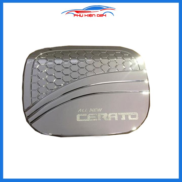 Ốp nắp bình xăng Cerato 2019-2020-2021-2022-2023 mạ crom chống trầy trang trí ô tô