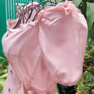 Đầm caro xinh ( kèm clip + ảnh thật)