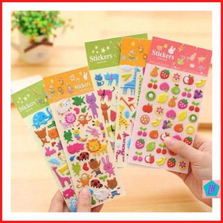 sticker cute trang trí dán họa tiết 3D nổi