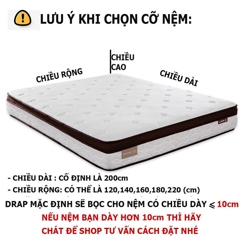 Ga chống thấm cotton nằm trực tiếp cho bé không nóng bí lọai 1