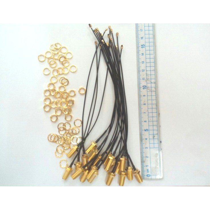 Dây cáp RF chuyển đổi SMA đực sang IPEX U.FL cable RG1.13 đen 10-15-20-30 CM