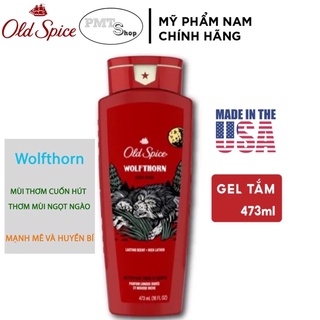 [USA] Sữa tắm nam Gel Old Spice Wolfthorn 473ml - Mỹ