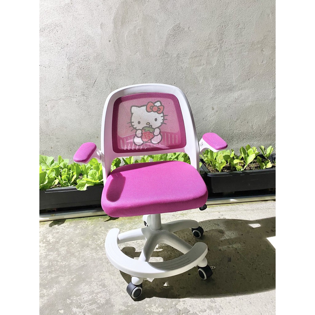 GHẾ HỌC SINH CHỐNG GÙ, CHỐNG CẬN CAYABE MÈO HELLO KITTY CHO BÉ HAM HỌC