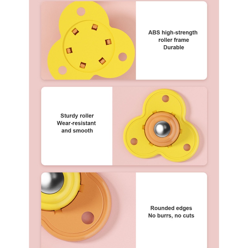 Set 4 Bánh Xe Ròng Rọc Xoay 360 Độ Chuyên Dụng° Bánh Xe Ròng Rọc Bằng Thép Không Gỉ Có Thể Xoay Được Tiện Dụng