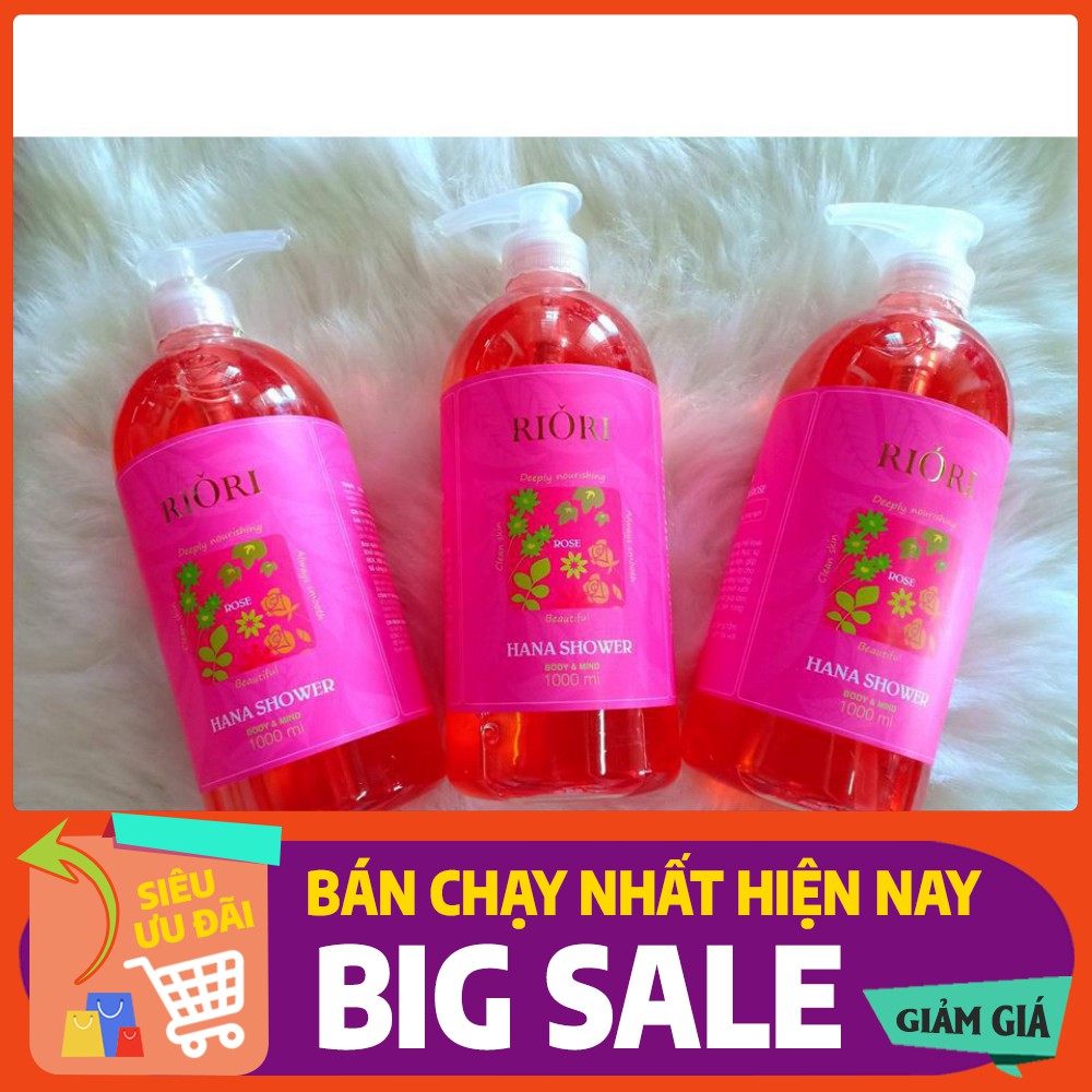 {{{ Cơn Lốc Sale }}} Sữa Tắm Trắng Hương Hoa Hồng Riori Hana Shower Gel Rose Siêu hot Siêu Rẻ