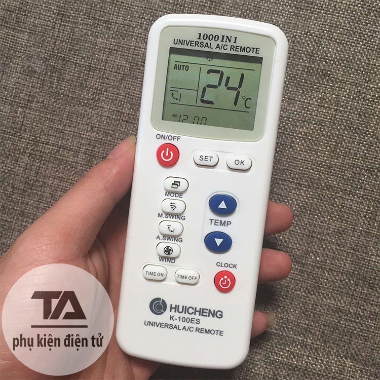 Điều khiển điều hòa đa năng 1000 in 1 K-100ES