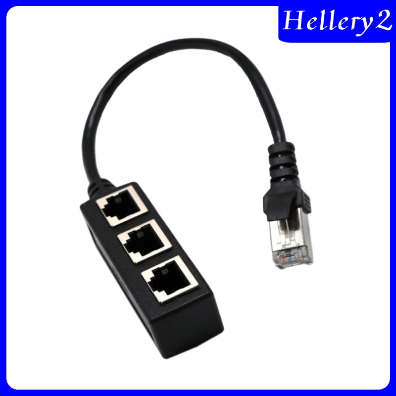 [HELLERY2] RJ45 Y Splitter Adapter 1 to 3 Port for CAT 5/CAT 6 LAN Ethernet Socket