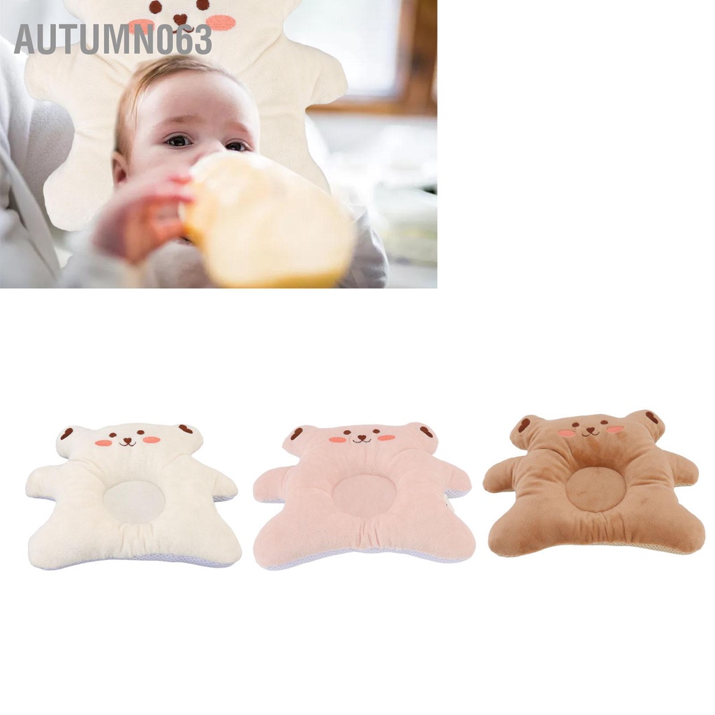 Autumn063 Gối định hình đầu trẻ em mềm mại thoáng khí Phòng ngừa hội chứng bằng cho sơ sinh từ 0 đến 1 tuổi