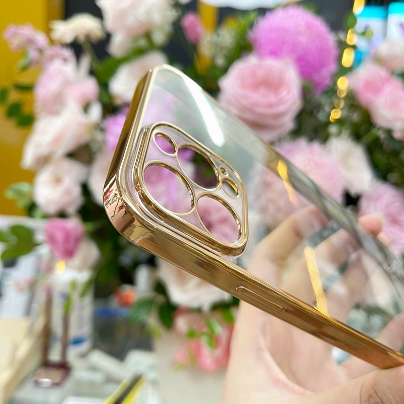 Ốp Lưng Dẻo Viền Màu Bảo Vệ Camera Iphone 14, 14 Pro, 14 Pro Max,13, 13 Pro, 13 Pro Max, 12 Pro Max Hãng SULADA Siêu Đẹp