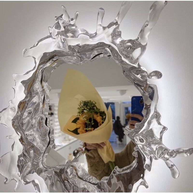 Gương treo tường hình khối nước Water Drops Mirror phong cách Bắc Âu