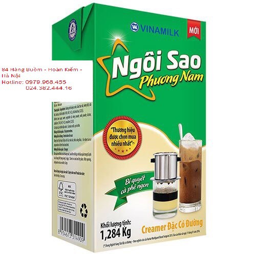 Sữa đặc Ngôi sao hộp giấy 1284g