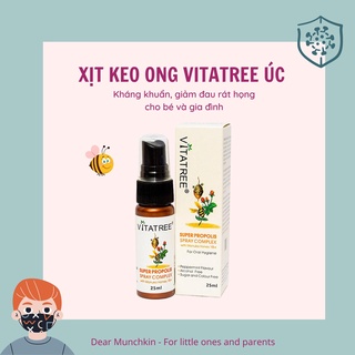 Xịt keo ong giảm đau họng vitatree 30ml