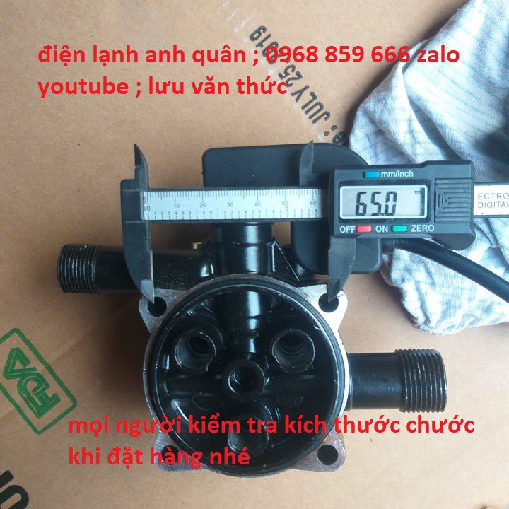 bộ đầu bơm áp lực máy rửa xe (bộ có rơ le điện)