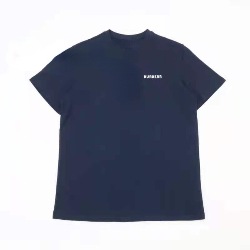 Áo Thun Burberry Tay Ngắn Dáng Rộng In Chữ Cá Tính Cho Nam Và Nữ