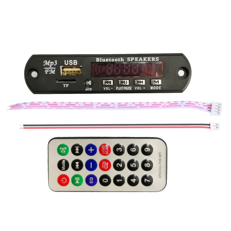 Bảng Mạch Giải Mã zzz 5V / 12V MP3 Màn Hình LCD Màu Đen