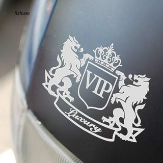 Đề can chữ VIP dán trang trí xe hơi ô tô dạng đôi sư tử Decal Miếng dán tem Sticker thời trang
