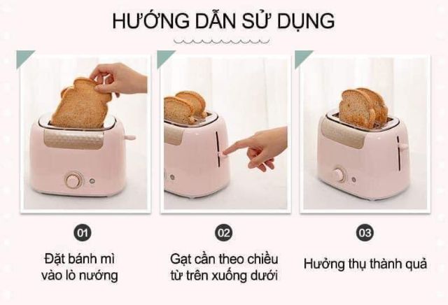 Máy nướng bánh mỳ Bear chính hãng