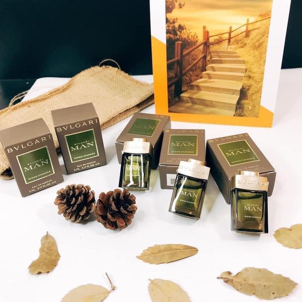 nước hoa nam  BVL MAN WOOD ESSENCE EDP Only mini 5ml