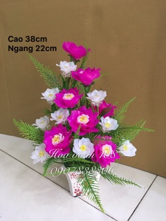 Châu hoa pha lê để bàn 159k