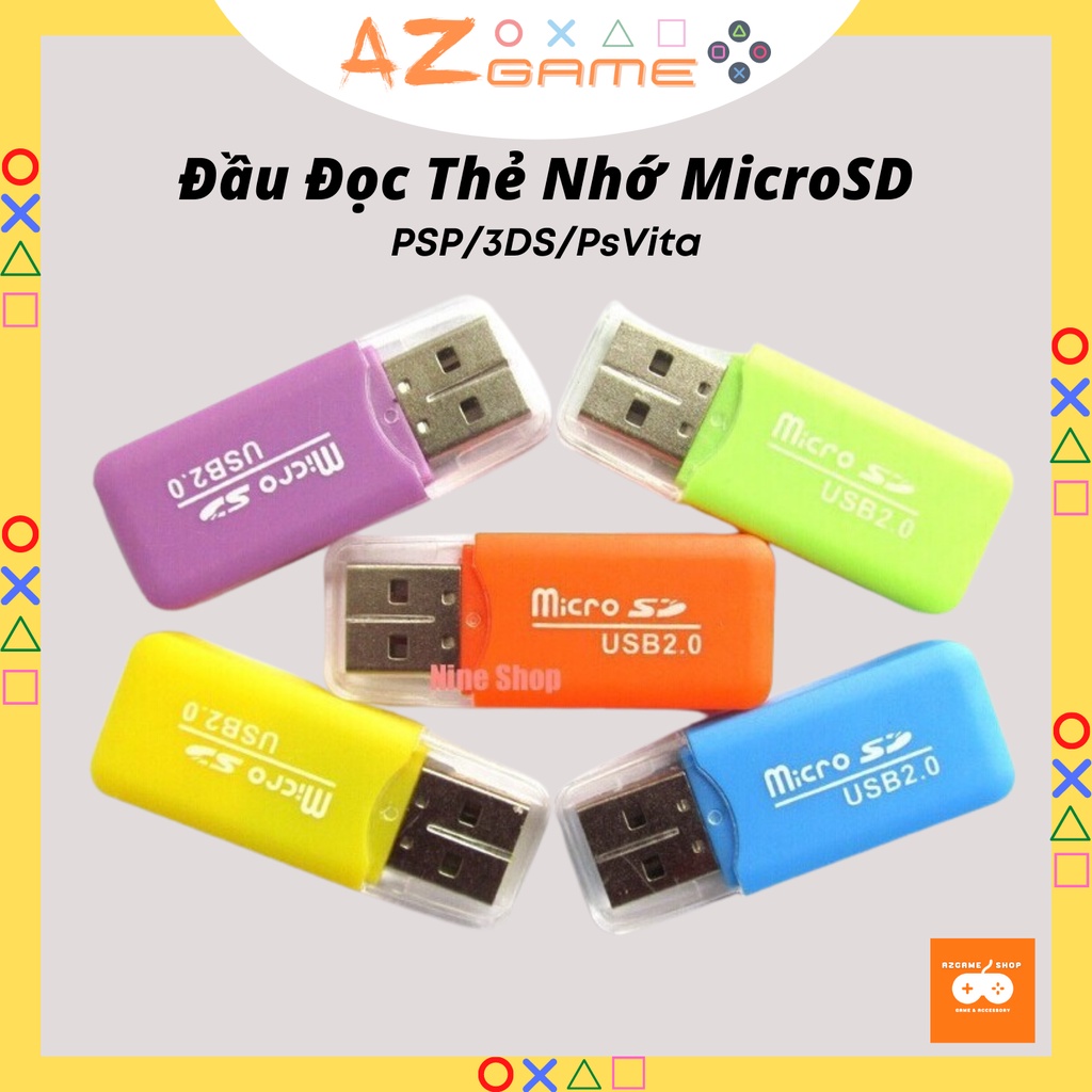 Đầu Đọc Thẻ Nhớ MicroSD PSP DSi 3DS PS Vita