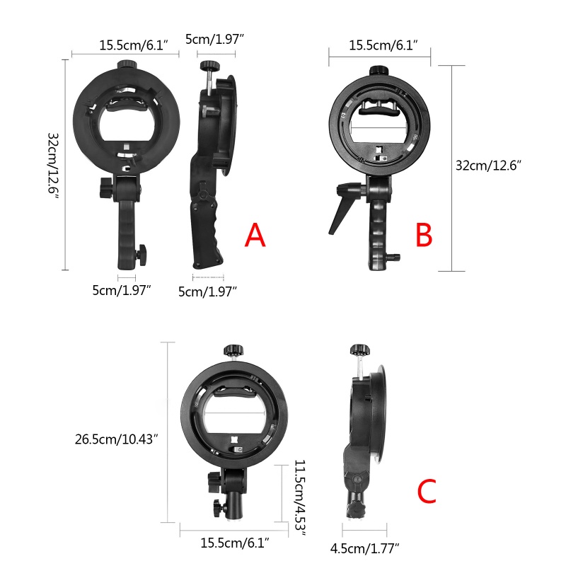 Bộ Chuyển Đổi Giá Đỡ Đèn Flash Có Tay Cầm Cho Dù Chụp Ảnh