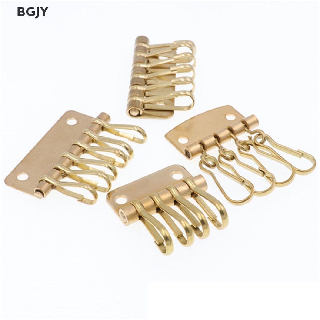 BGJY Brass Metal Key Row Rivet Hook Organizer Holder Leather Craft Key Case Hardware NEW