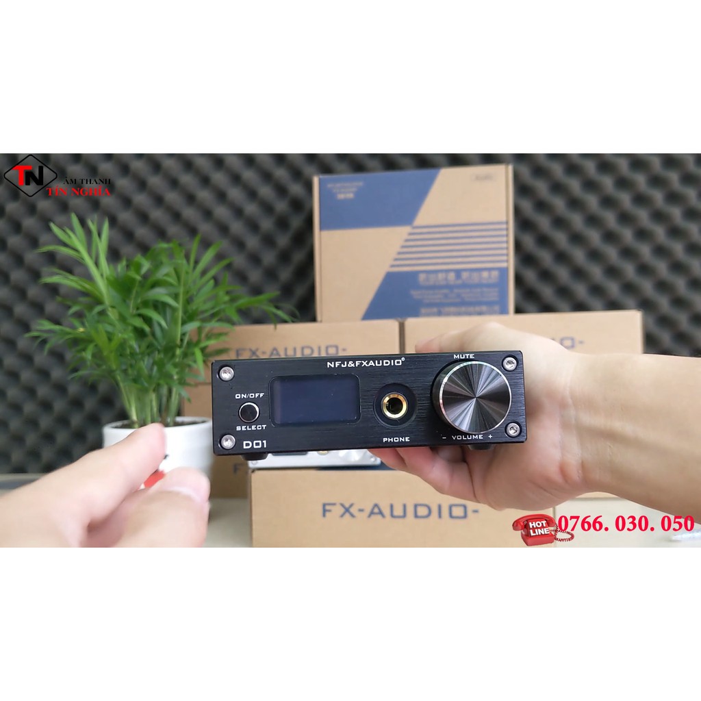 BỘ GIẢI MÃ FX AUDIO DAC D01-32 BIT/768KHZ/DSD512, BLUETOOTH 5.0