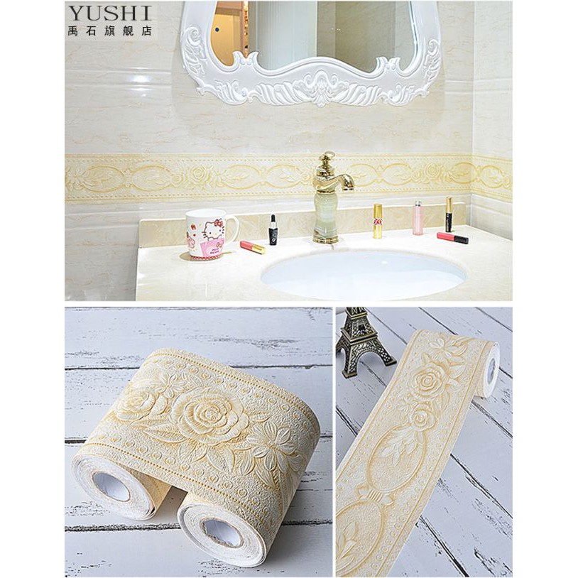 Dán viền hoa văn trang trí tường cuộn 5m