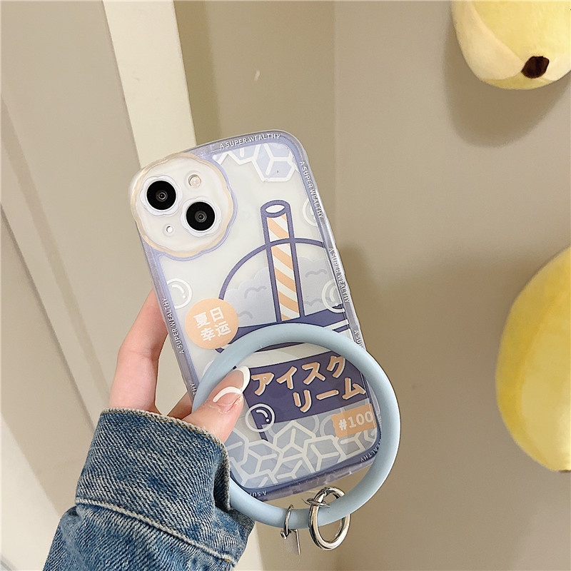 Ốp lưng iphone Ốp Điện Thoại Silicon Gắn Dây Đeo Thời Trang Cho iPhone12 14pro XR 78p/X/XR/ Promax/Mini Dinuo case