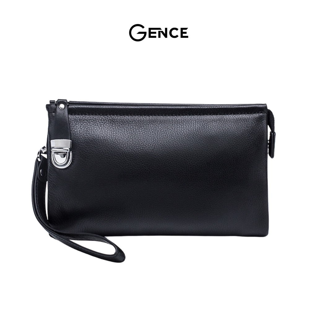 Túi Clutch nam công sở Gence cầm tay da bò mềm cao cấp CL24