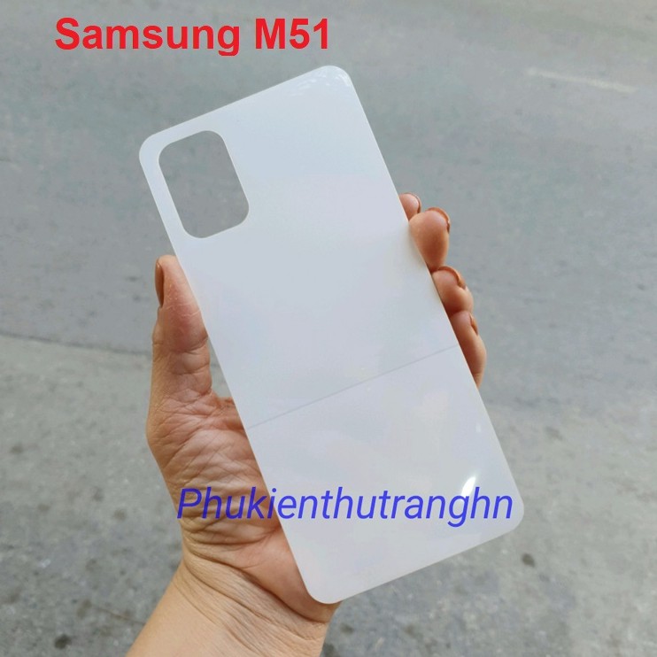 Miếng dán PPF 4 lớp mặt sau trong suốt siêu dính cho Samsung M51 có khả năng chống trầy xước cực tốt