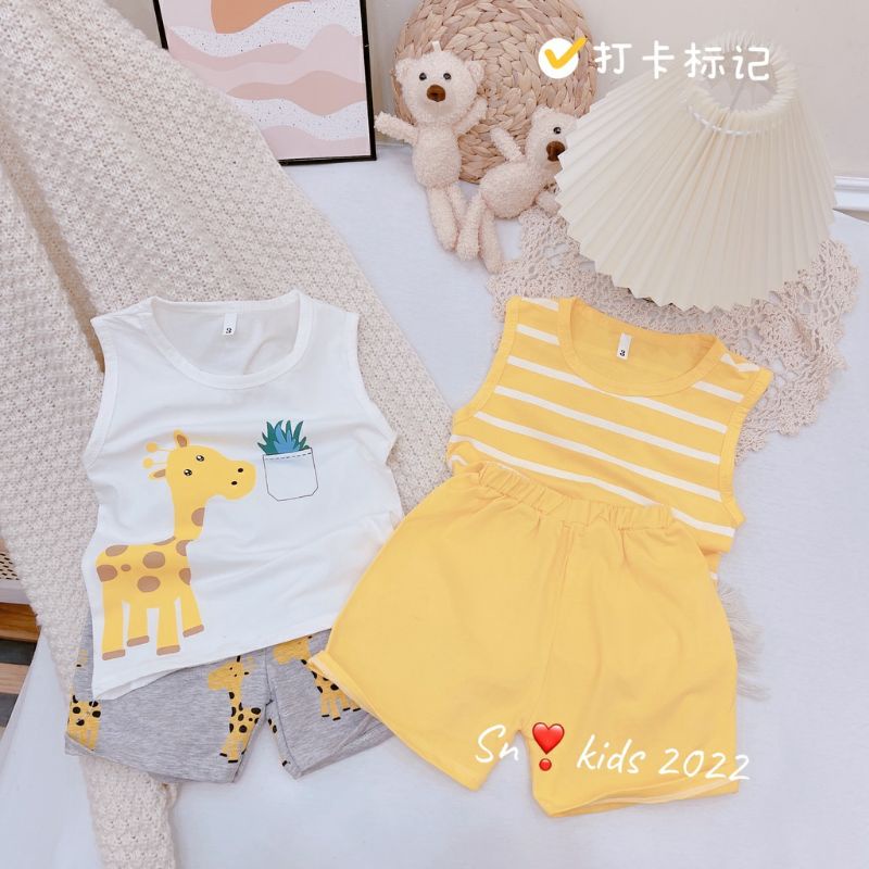 COMBO 2 BỘ HƯƠU VÀNG SAT NÁCH COTTIN CHO BÉ