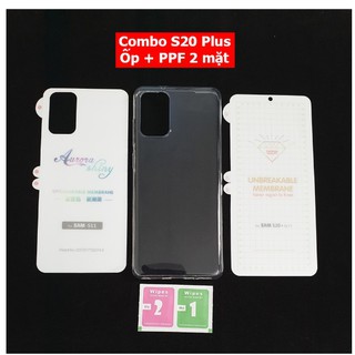 combo Dán PPF 2 mặt trước sau Samsung S20 PLus/ S20+ Tặng ốp dẻo trong suốt