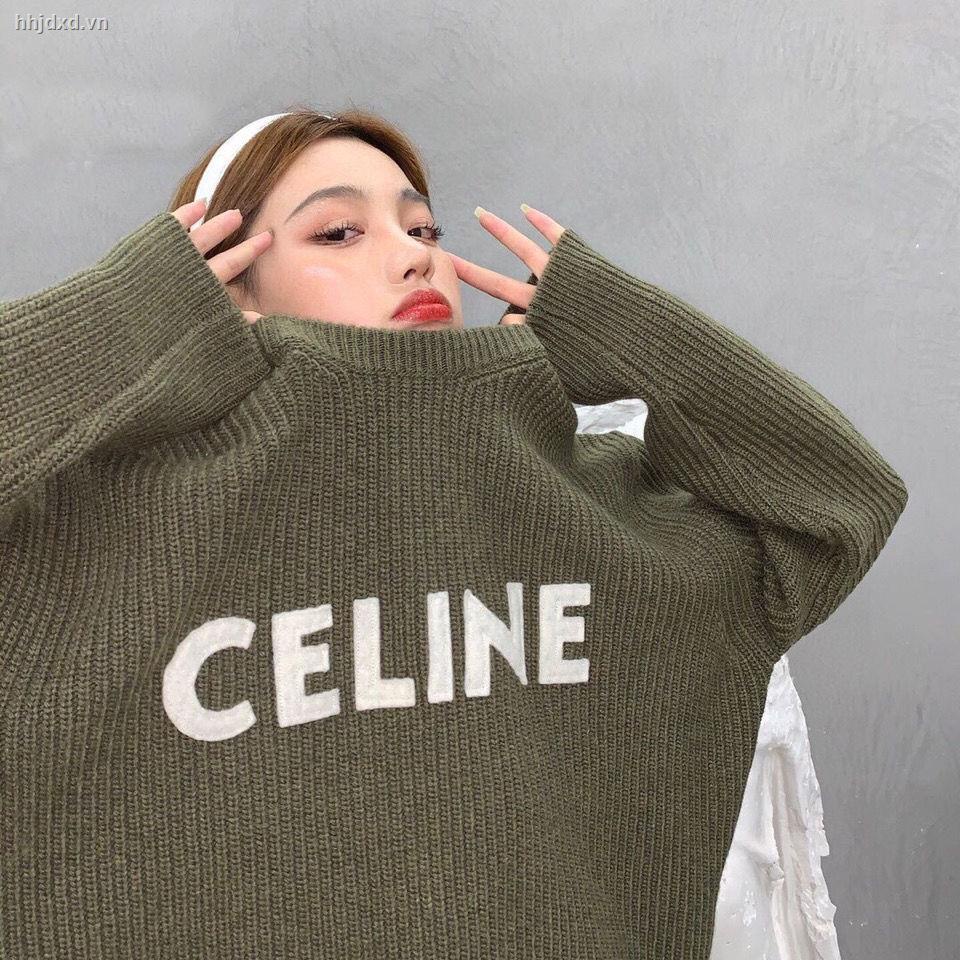 Áo sweater dệt kim mỏng dáng rộng thời trang mùa thu dành cho nữ 200kg | BigBuy360 - bigbuy360.vn