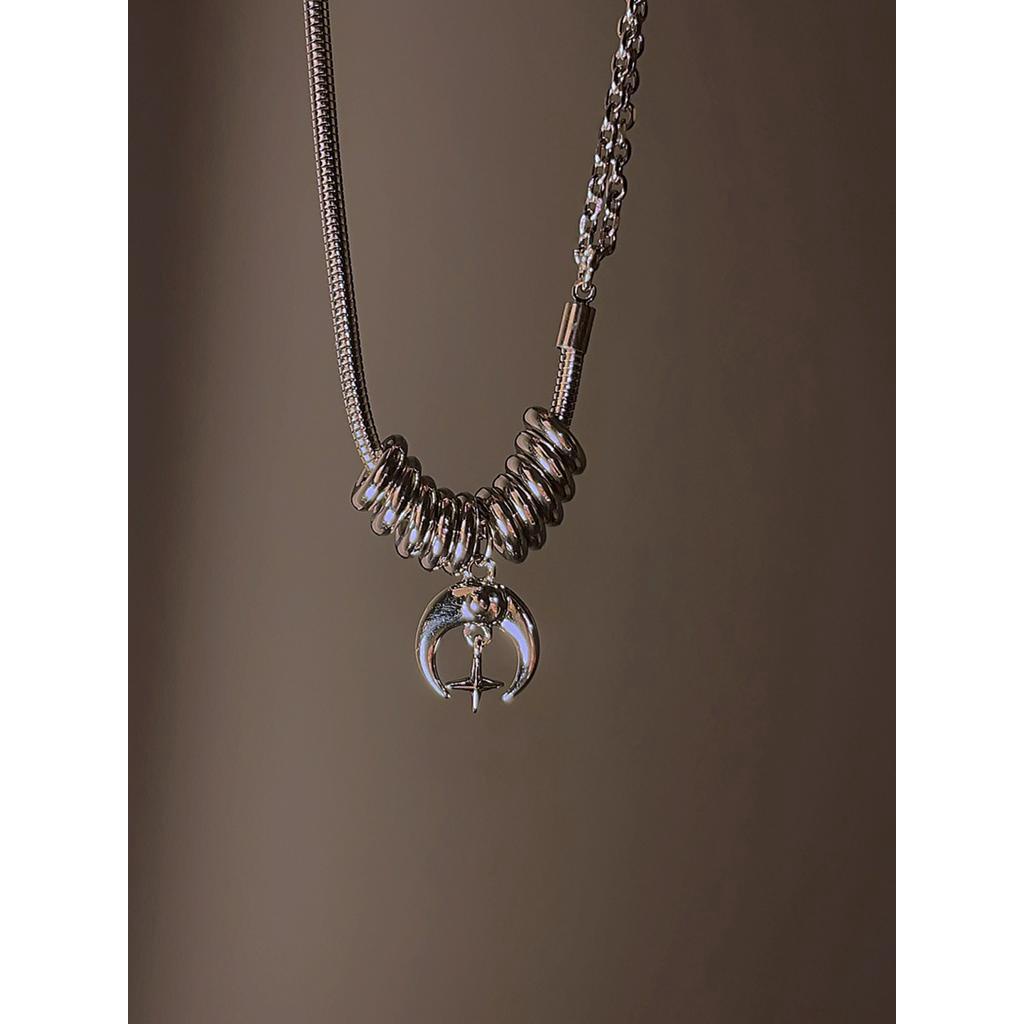 Vòng cổ Mạ Bạc Hình Mặt Trăng Thời Trang