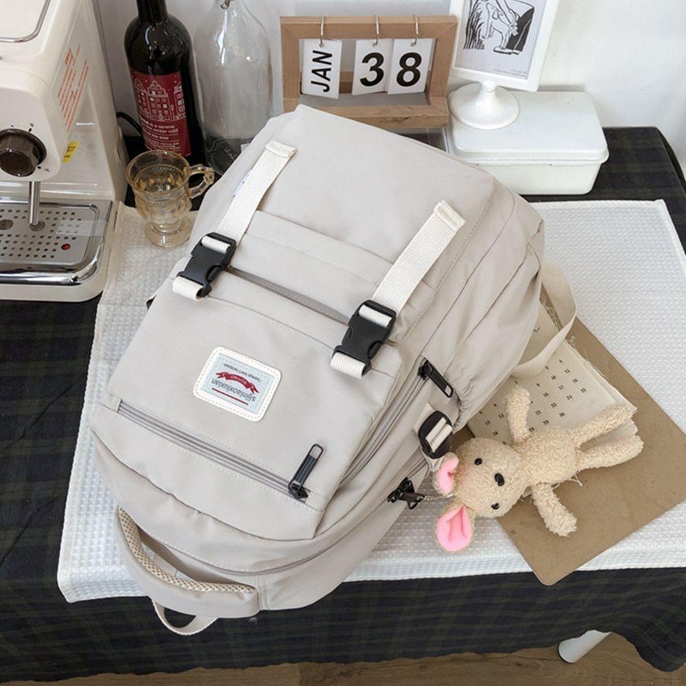 Ba Lô Nylon Màu Trơn Sức Chứa Lớn Cho Nữ