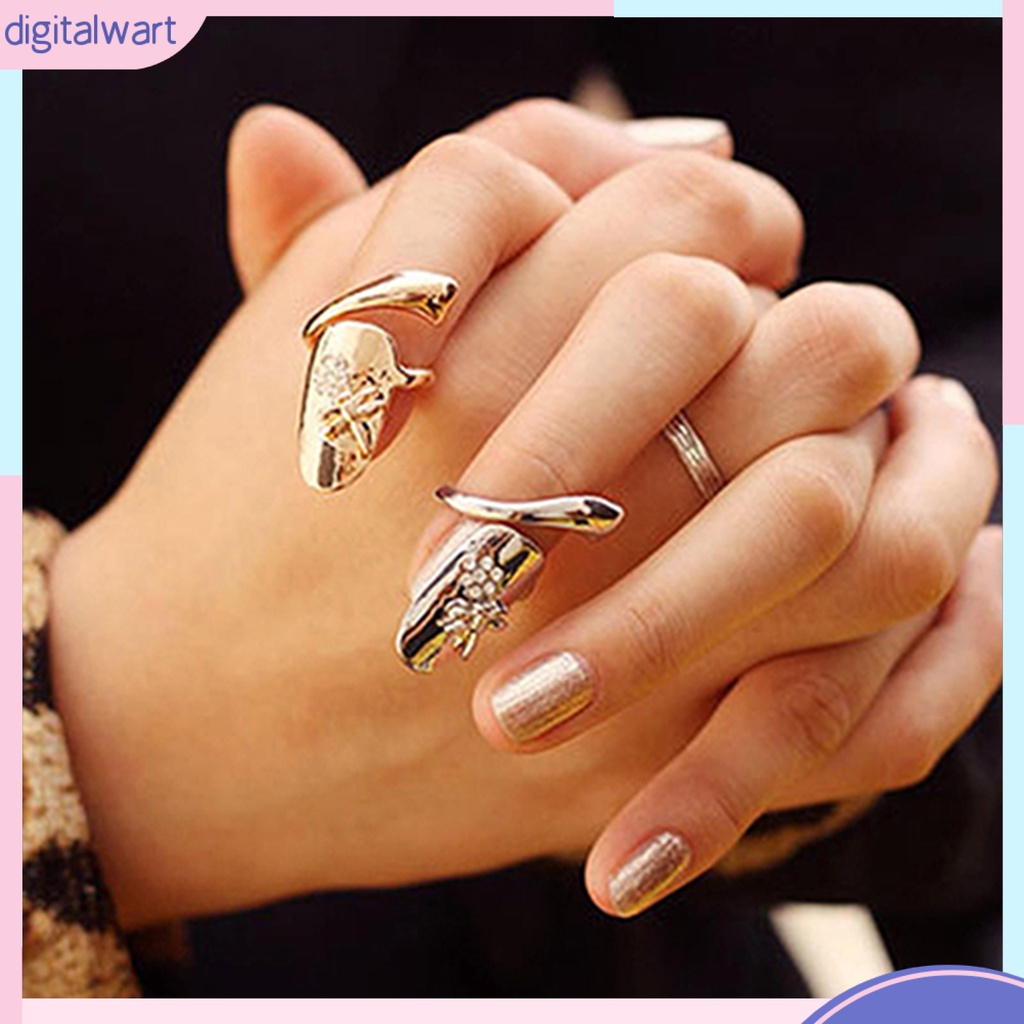 Nhẫn đeo tay hình chuồn chuồn đính đá thời trang sang trọng