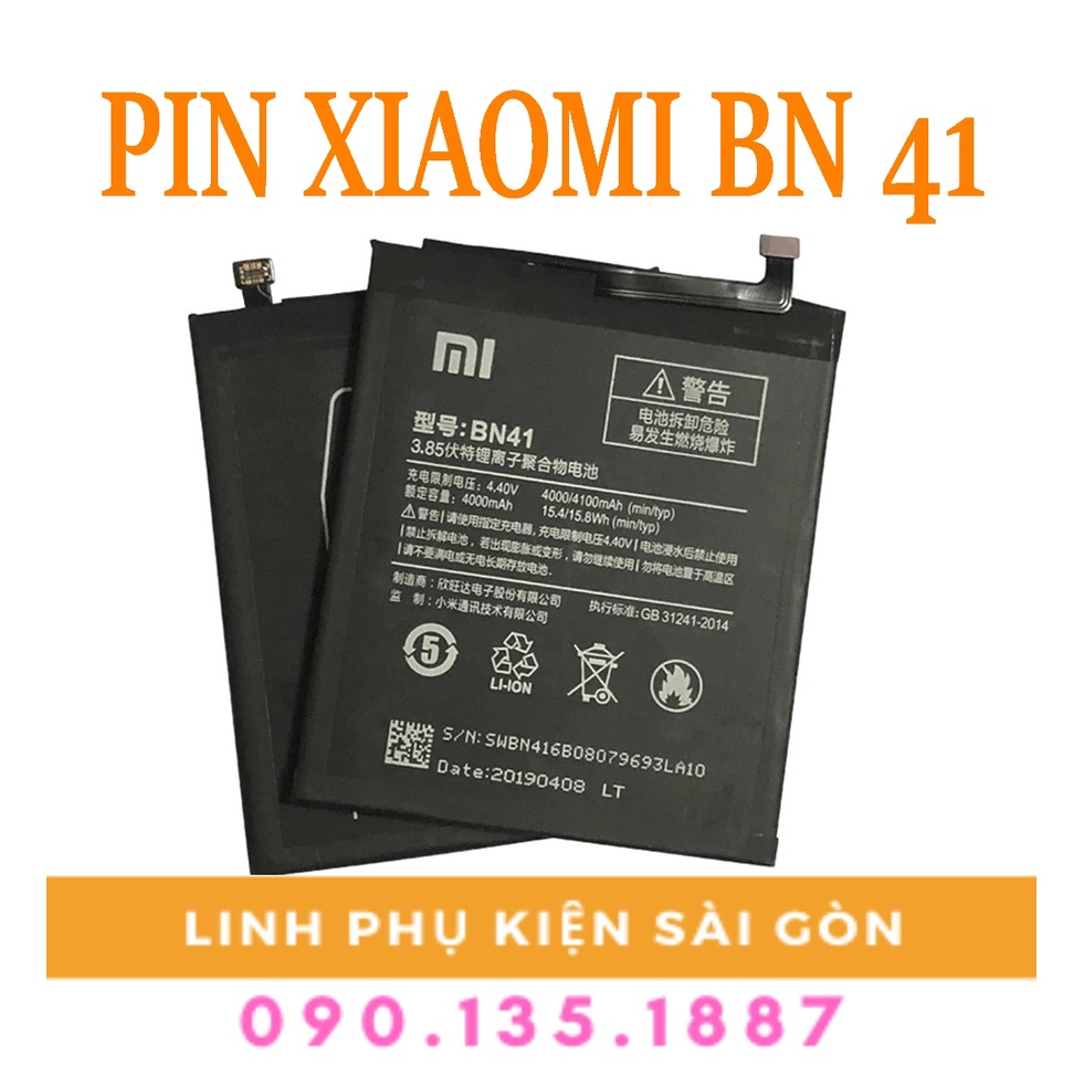 PIN XIAOMI BN41